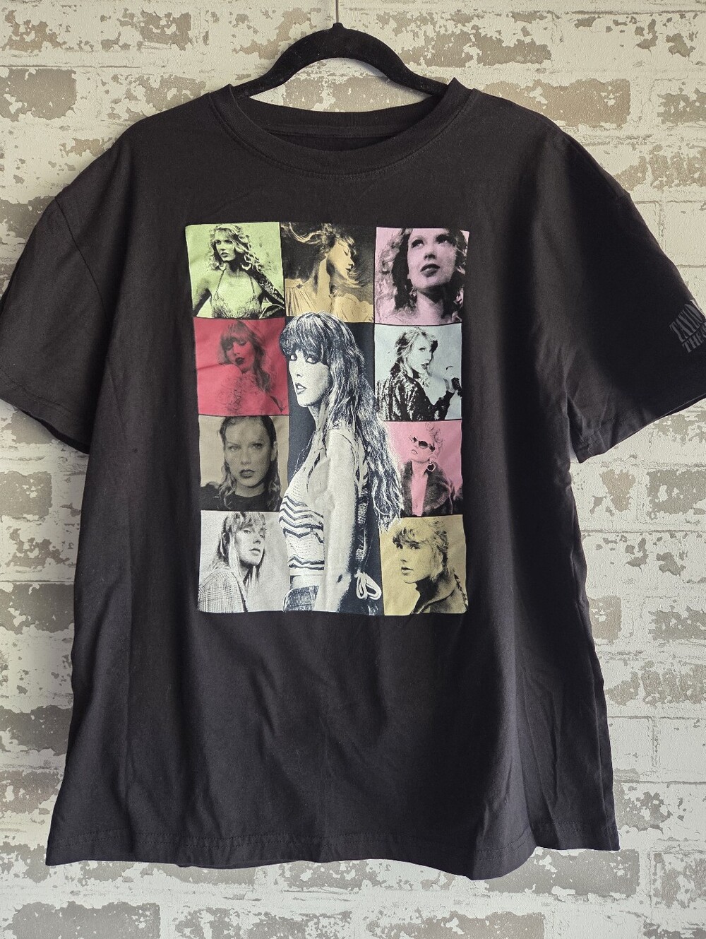 Official Taylor Swift The Eras Tour International T-Shirt - Black - Size Medium